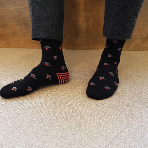 Mens Printed& Patterned Socks | 4 Pair Set - Picture 3 of 5